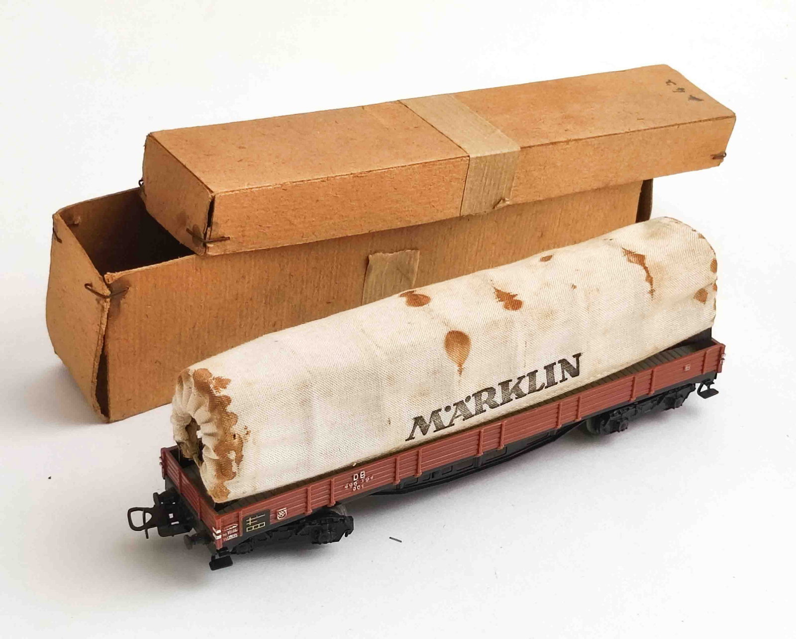 Märklin 393C Planenwagen: Märklin Modell 393 C Planenwagen OVP, H0 / 1:87 Interne Nummer A0181600012