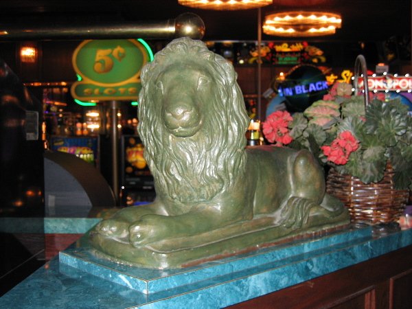 Green Lion Statue