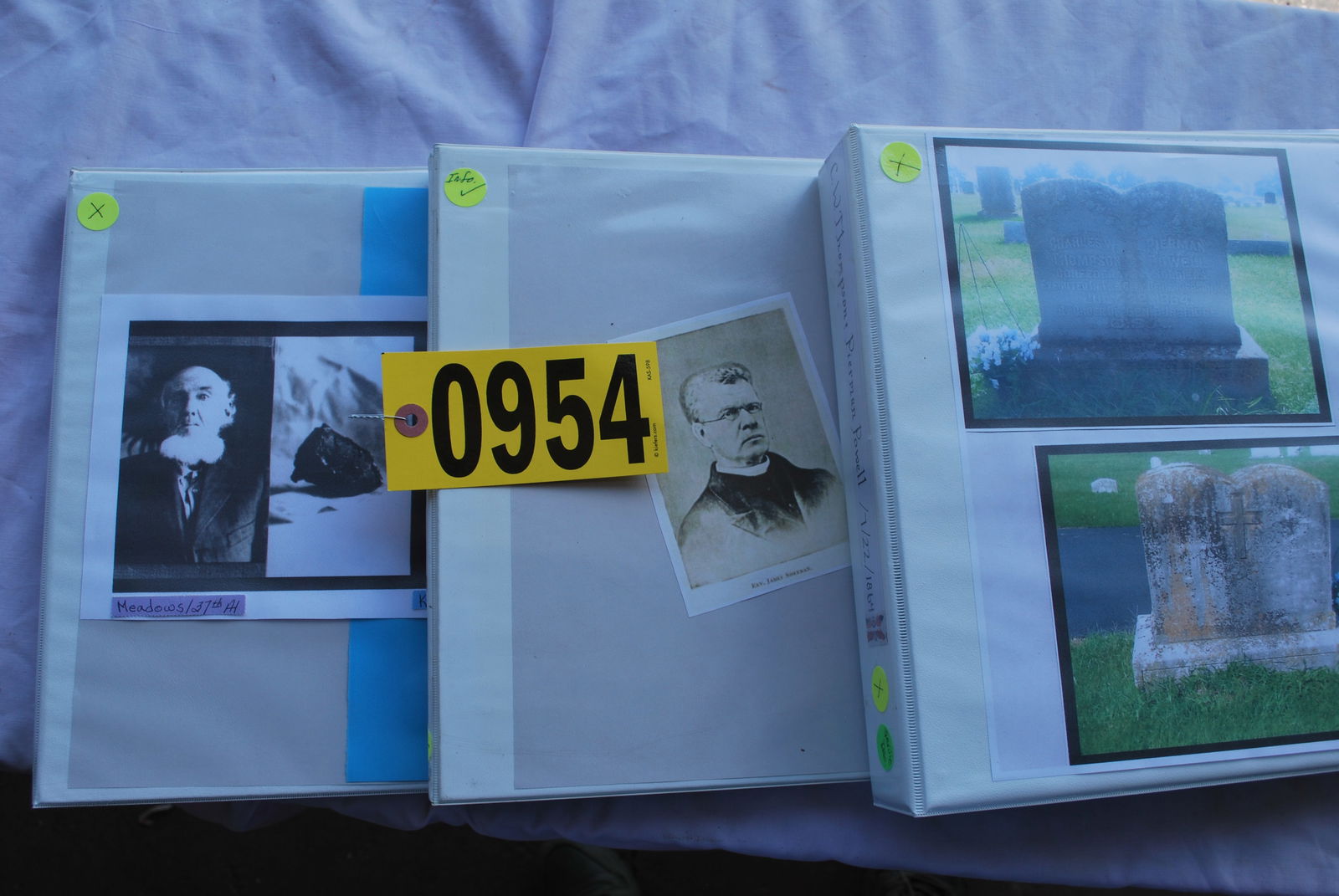 3 Confederate soldier biographical binders: compiled contemporary research pertaining to Willis V. Meadors, Co. G, 37th Alabama Infantry; James B. Sheeran, Confederate chaplain; Charles W. Thompson and Pierman Powell, both exectued in Henderson