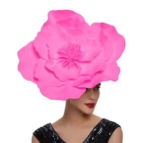 Pink Rose Flower Hat