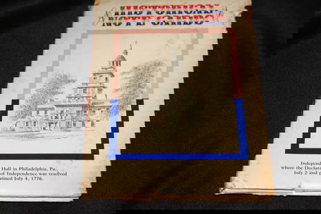Vintage Henco Historical Note Cards with Envelopes and 3 Different Designs: Henco Historical Note Cards with Envelopes and 3 Different Designs featuring The Liberty Bell, Independence Hall, and Benjamin Franklin. Package has creasing and damage consistent with age and