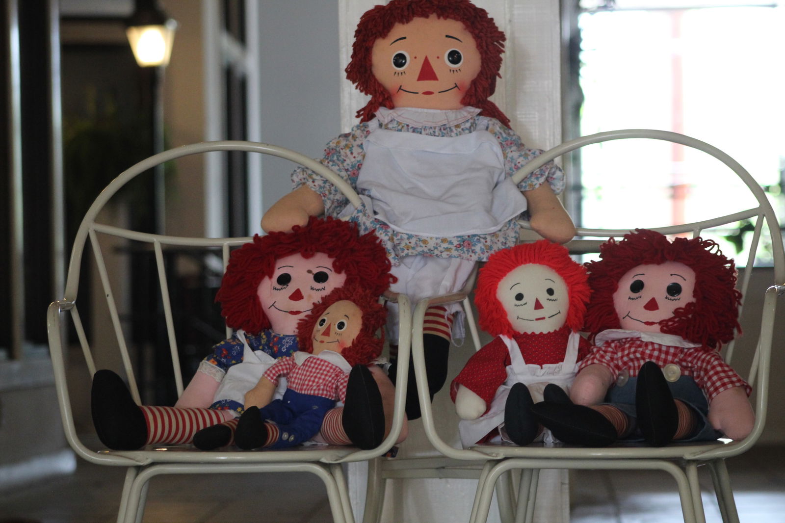 Lot of 5 Raggedy Ann and Andy Dolls (1 of 6)
