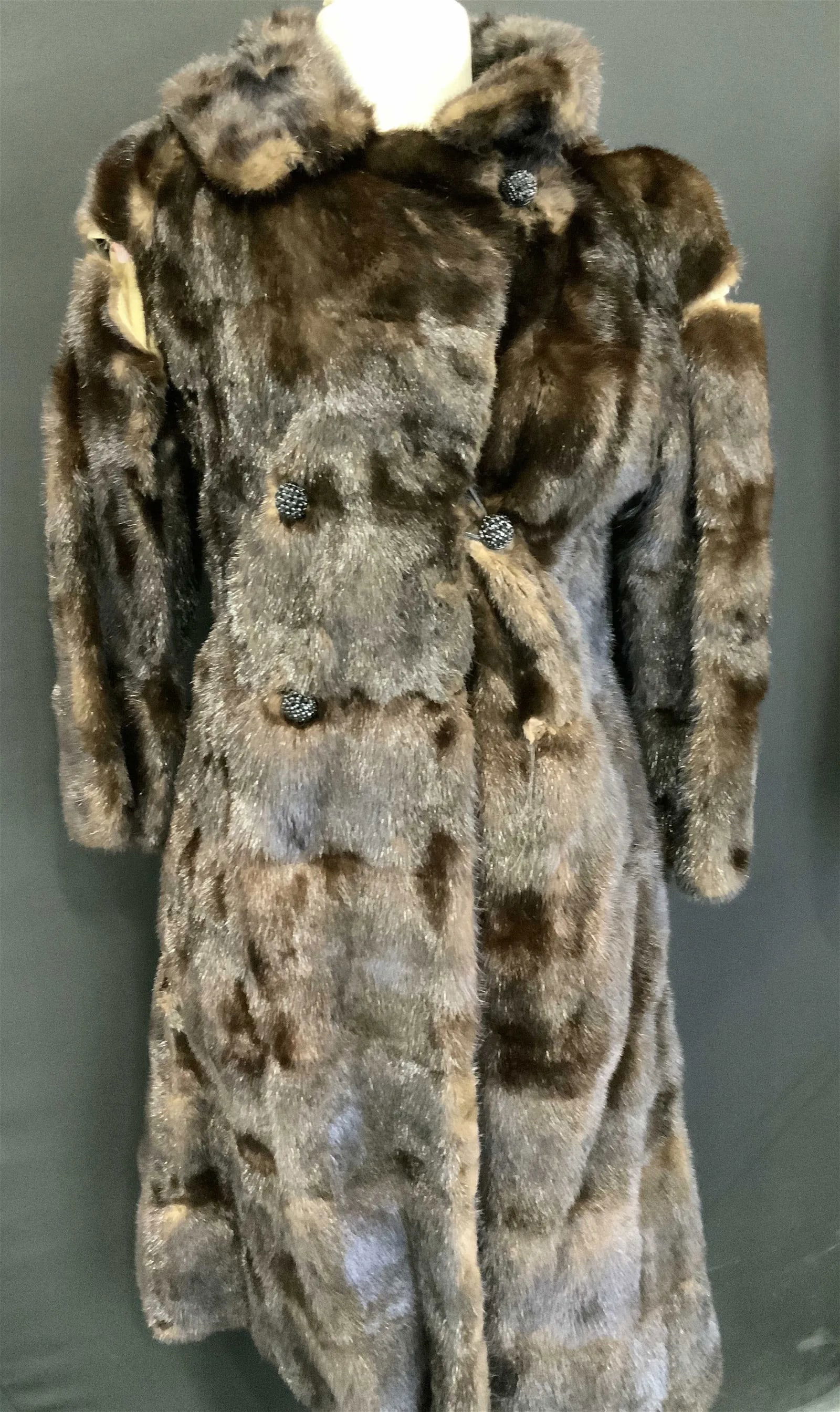 Custom Made Double Breasted Mink Coat (1 of 1)