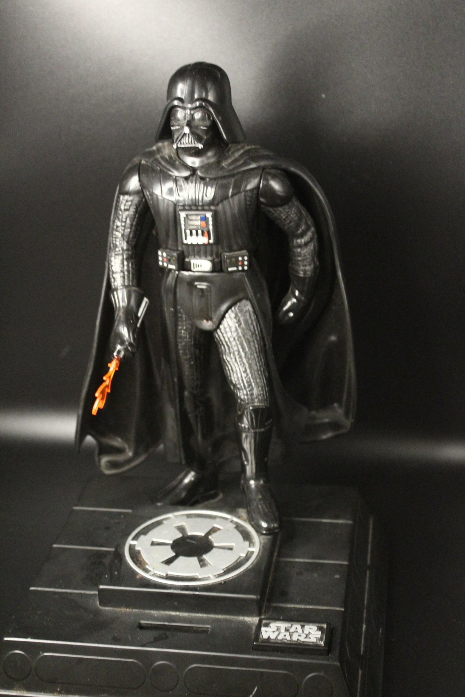Darth Vader Talking Moving Bank: Vintage, from the 80's (is that even vintage?), Darth Vader talking and moving bank. Store up your coinage to buy more Star Wars memorabilia!