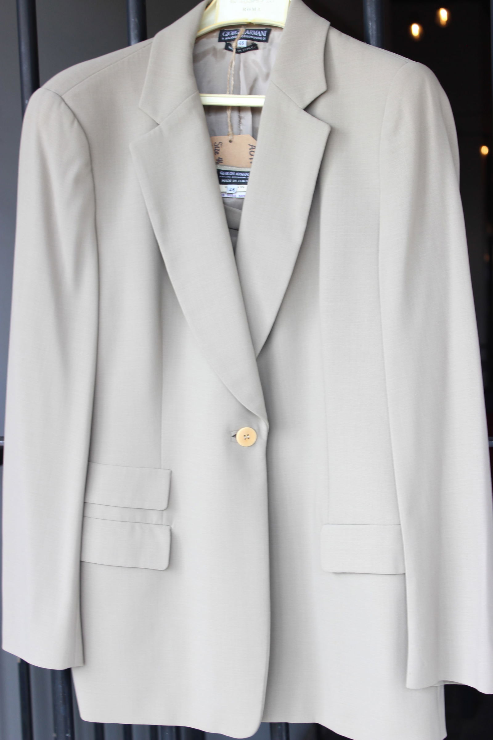 Giorgio Armani Taupe Suit Skirt Set SIZE 48/Skirt SIZE 46 (1 of 5)