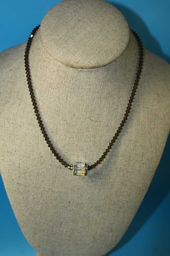 Black Crystal Necklace (1 of 3)