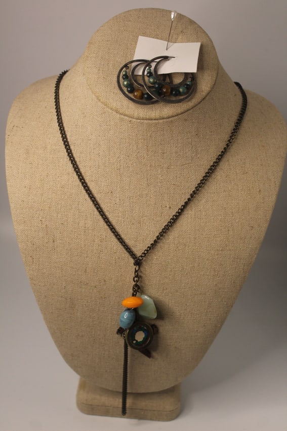 Bohemian Necklace & Earring Set (1 of 1)