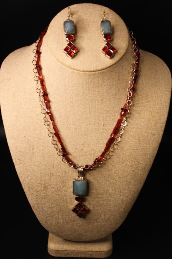 Red & Blue Jewelry Set (1 of 3)