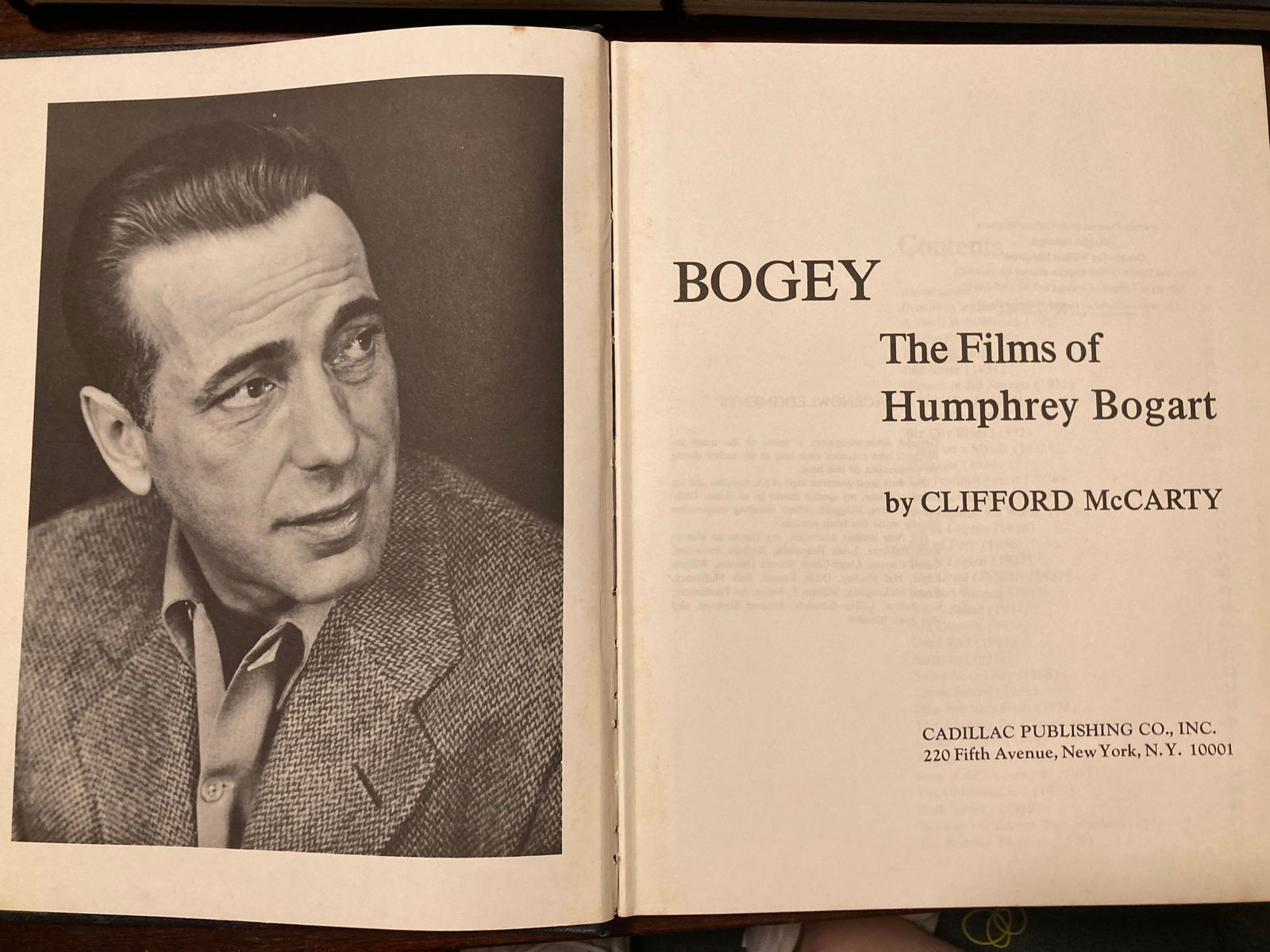 Lot of 3 "Films Of..." Hardcover Books Humphrey Bogart, W.C Fields, Laurel & Hardy (1 of 5)