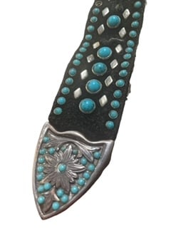 Magnificant Vintage Turquoise Belt (1 of 4)