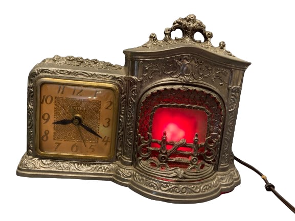 United Clock Co. Model 455 Fireplace Mantle And Clock (1 of 1)