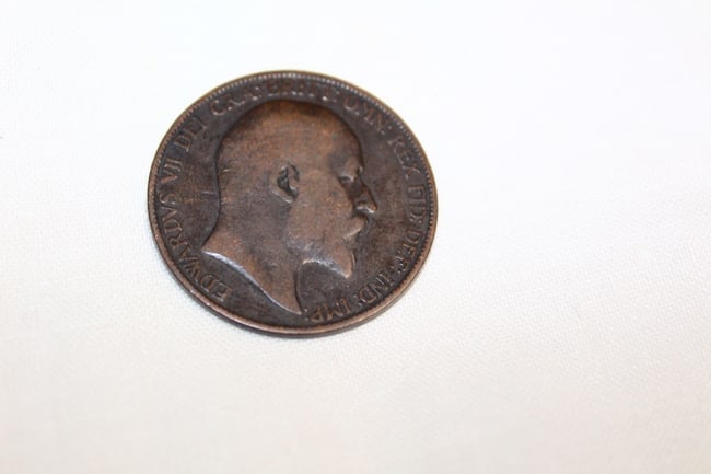 1906 Edward VII Bronze Penny: 1906 Edward VII bronze penny in great condition.