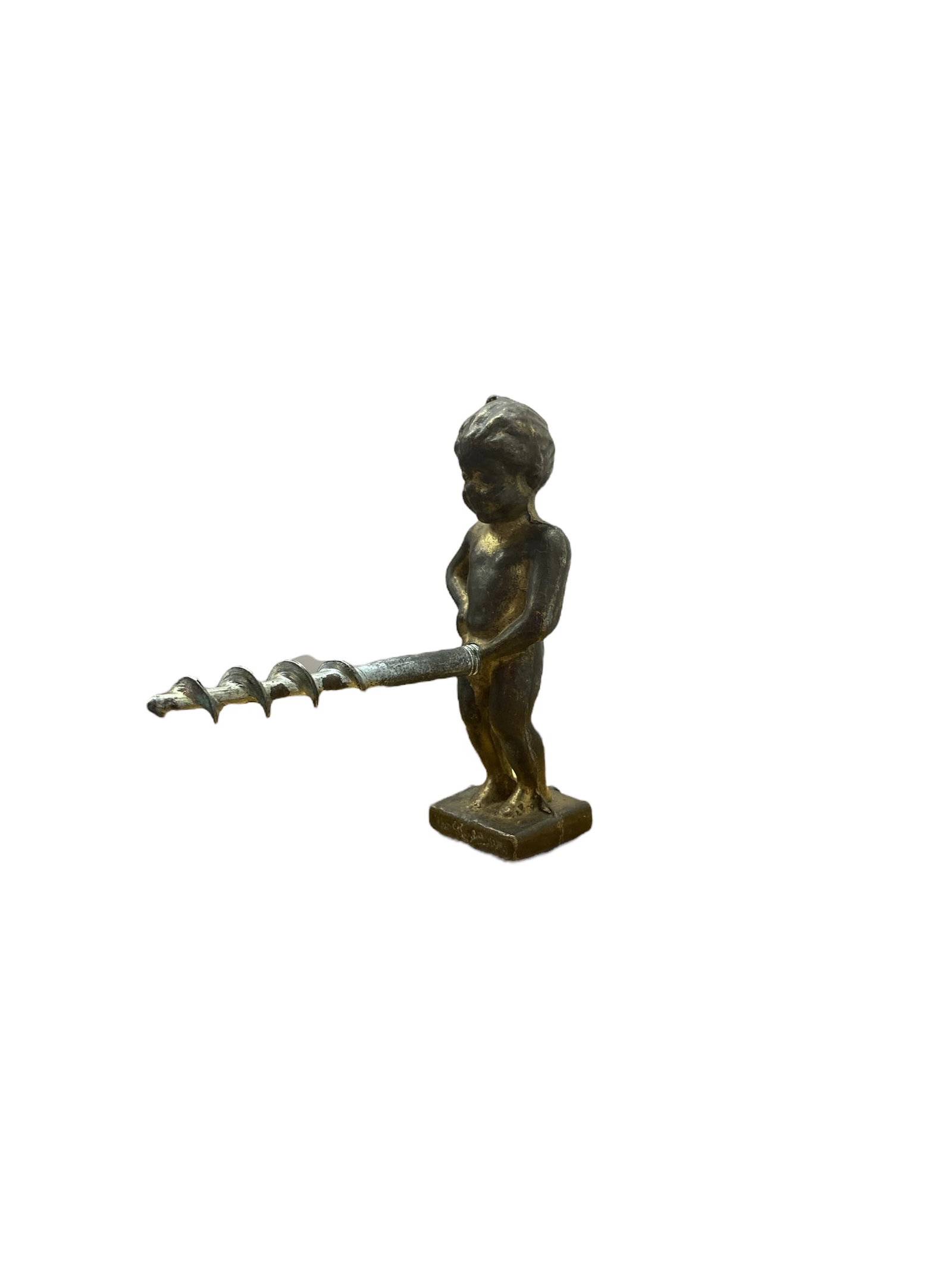 vintage 1970's brass corkskrew The Brussels Manneken pis (1 of 1)