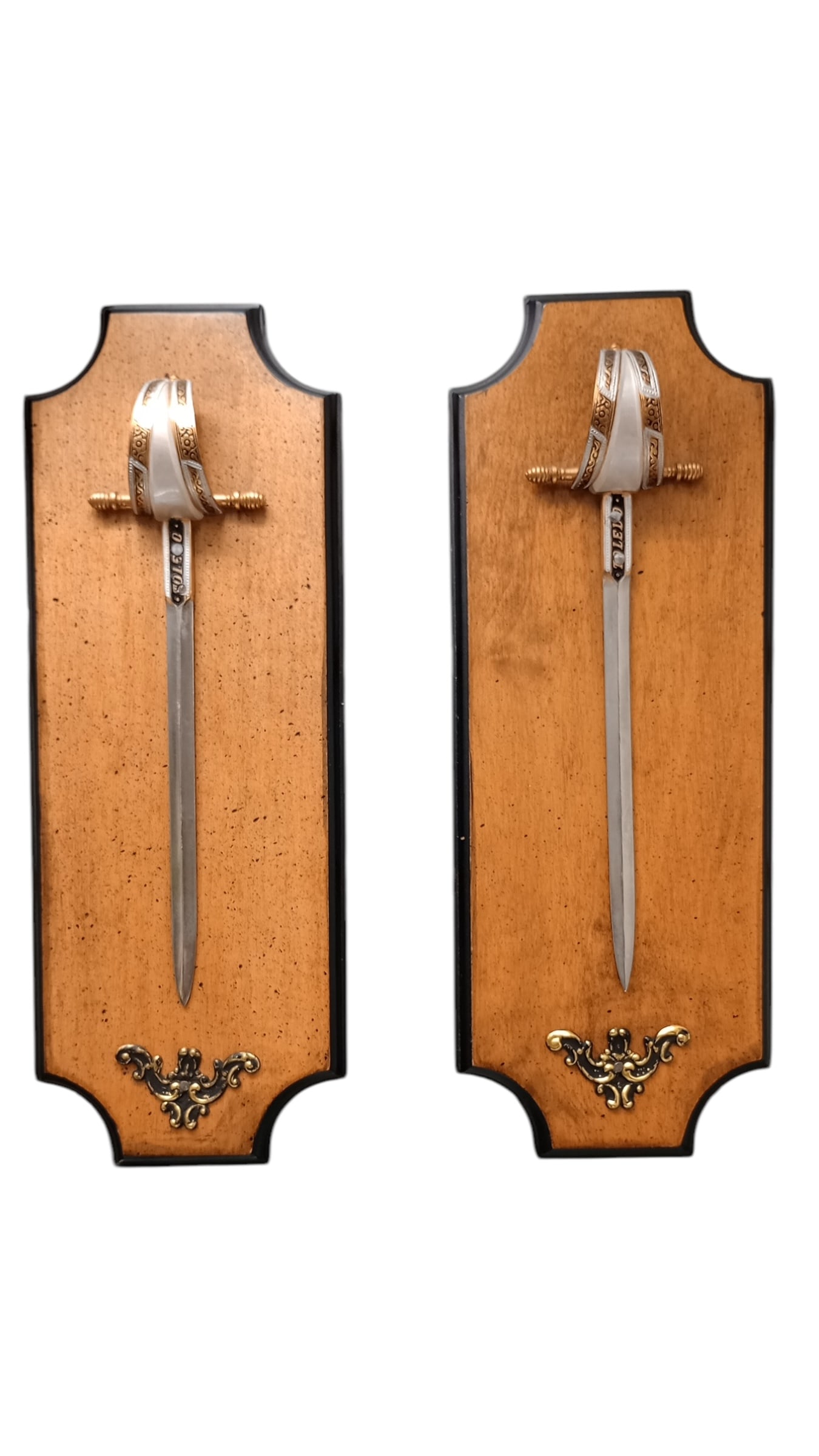 Lot of 2 Wall Mounted Toledo Replica Swords (1 of 1)