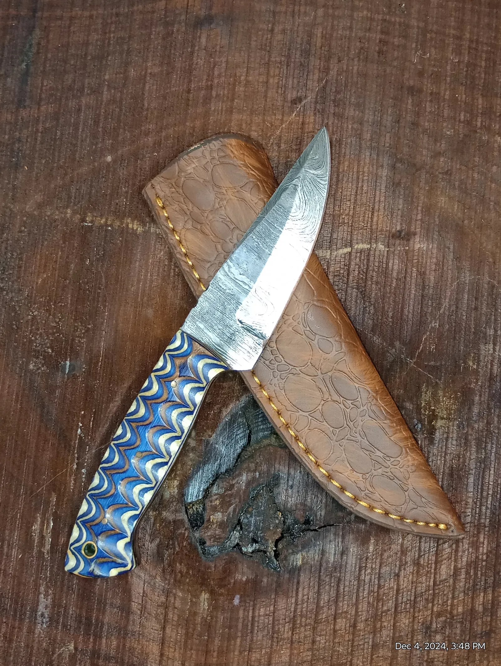 Handmade Damascus Steel Hunting & Survival Knives: Explore the exquisite craftsmanship of our handmade Damascus steel hunting and survival knives. Each knife is forged from high-quality Damascus steel, renowned for its strength, durability, and unique