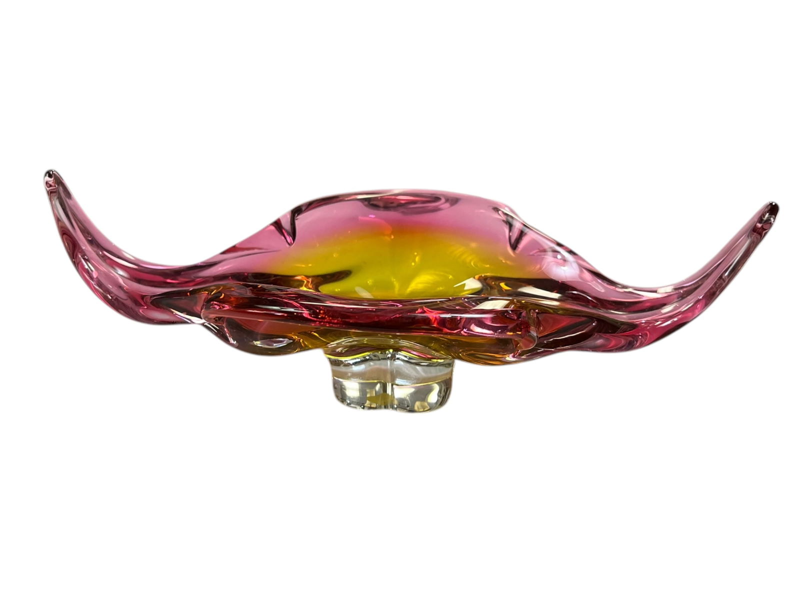 Vintage Josef Hospodka Czech Art Glass Bowl