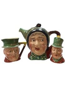 SET OF 3 Beswick England Charles Dickens Characters Serverware