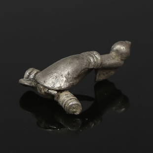 Roman fibula: ITEM: Fibula MATERIAL: Silver CULTURE: Roman PERIOD: 1st - 3rd Century A.D DIMENSIONS: 10 mm x 18 mm x 27 mm CONDITION: Good condition PROVENANCE: Ex German private collection, acquired between 1980