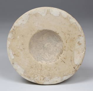 Iron Age cosmetic bowl / palette: ITEM: Cosmetic bowl / palette MATERIAL: Stone CULTURE: Iron Age PERIOD: 8th - 6th Century B.C DIMENSIONS: 20 mm x 88 mm diameter CONDITION: Good condition PROVENANCE: Ex Jerusalem private collection,