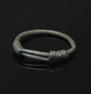 Roman ring: ITEM: Ring MATERIAL: Bronze CULTURE: Roman PERIOD: 1st - 3rd Century A.D DIMENSIONS: 20 mm diameter CONDITION: Good condition PROVENANCE: Ex Austrian private collection, acquired on the German art