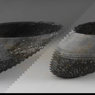 Greek Megarian bowl: ITEM: Megarian bowl MATERIAL: Pottery CULTURE: Greek, Hellenistic period PERIOD: 2nd Century B.C DIMENSIONS: 72 mm x 118 mm CONDITION: Good condition PROVENANCE: Ex Dutch private collection, Ex