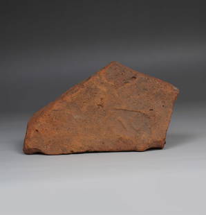 Roman legionary tile with stamp '[…]NVAC': ITEM: Legionary tile with stamp '[…]NVAC' MATERIAL: Pottery CULTURE: Roman PERIOD: 1st - 3rd Century A.D DIMENSIONS: 80 mm x 150 mm x 22 mm CONDITION: Good condition PROVENANCE: Ex English private