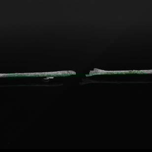 Roman stylus: ITEM: Stylus MATERIAL: Bronze CULTURE: Roman PERIOD: 1st - 3rd Century A.D DIMENSIONS: 142 mm x 9 mm CONDITION: Good condition PROVENANCE: Ex Dutch private collection, acquired before 1990s Comes