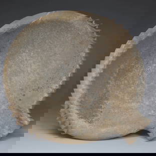 Roman mortarium: ITEM: Mortarium MATERIAL: Pottery CULTURE: Roman PERIOD: 1st - 3rd Century A.D DIMENSIONS: 60 mm x 275 mm x 290 mm CONDITION: Good condition PROVENANCE: Ex Dutch private collection, acquired between