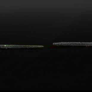 Roman medical instrument, Probe: ITEM: Medical instrument, Probe MATERIAL: Bronze CULTURE: Roman PERIOD: 2nd - 3rd Century A.D DIMENSIONS: 105 mm x 3 mm CONDITION: Good condition PROVENANCE: Ex Polish private collection, acquired