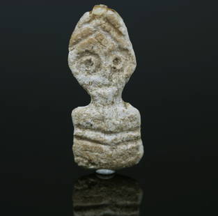 Iron Age, Punic idol: ITEM: Idol MATERIAL: Bone CULTURE: Iron Age, Punic PERIOD: 1st millenium B.C DIMENSIONS: 35 mm x 14 mm CONDITION: Good condition PROVENANCE: Ex German private collection, R.B, acquired in 1979 Comes