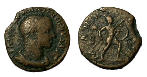 Roman, Sestertius, Severus Alexander, 222 - 235 A.D: RULER: Severus Alexander DATE: 222 - 235 A.D DENOMINATION: Sestertius MATERIAL: Bronze SIZE & WEIGHT: 29,65 mm, 13,35 gr OBVERSE: IMP ALEXANDER PIVS AVG, laureate draped and armoured bust right