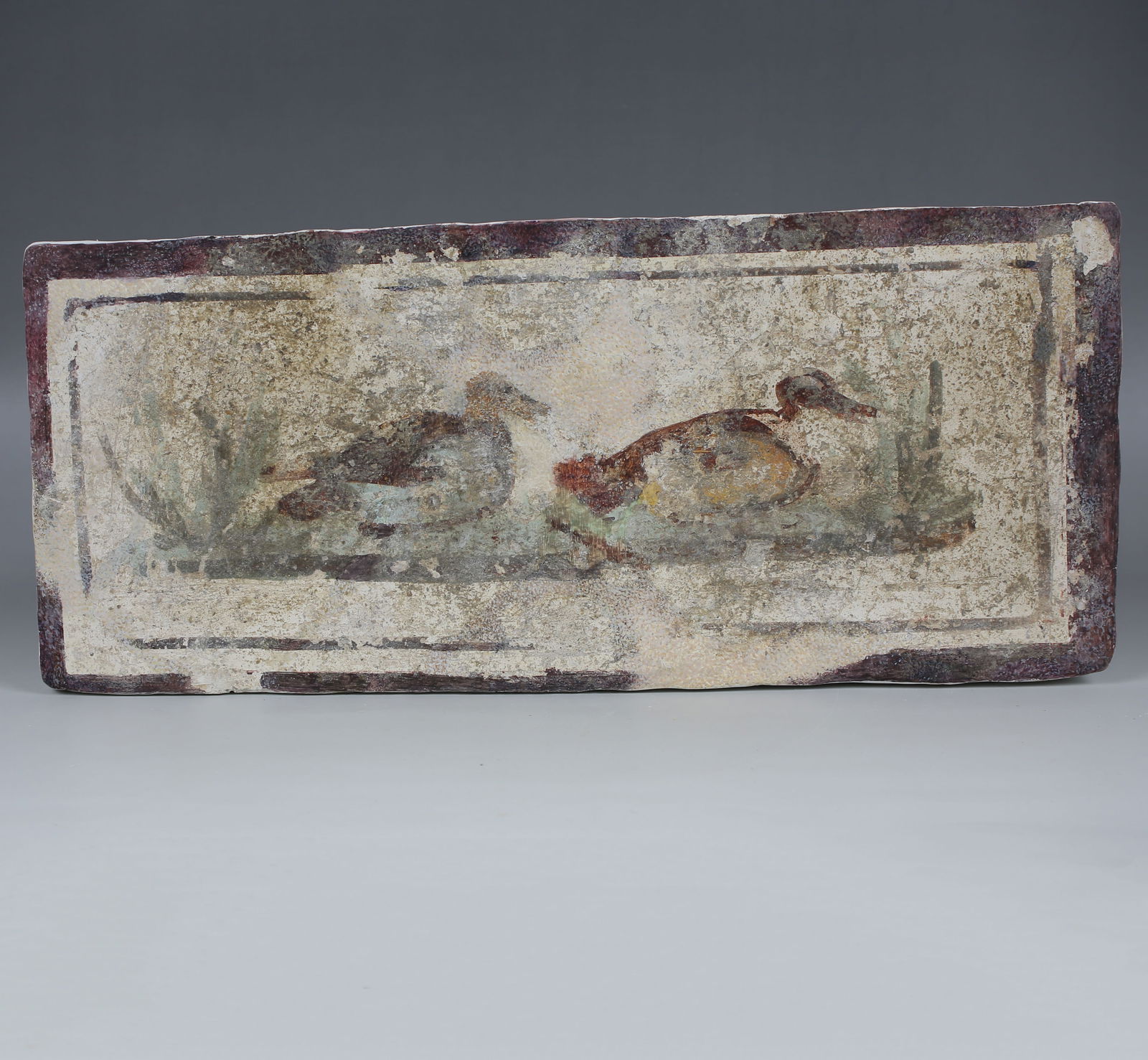 Roman fragment of a wall painting with ducks (1 of 8)