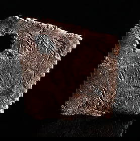 Roman commercial label with cursive writing: ITEM: Commercial label with cursive writing MATERIAL: Lead CULTURE: Roman PERIOD: 2nd - 4th Century A.D DIMENSIONS: 30 mm x 26 mm CONDITION: Good condition PROVENANCE: Ex Austrian pri