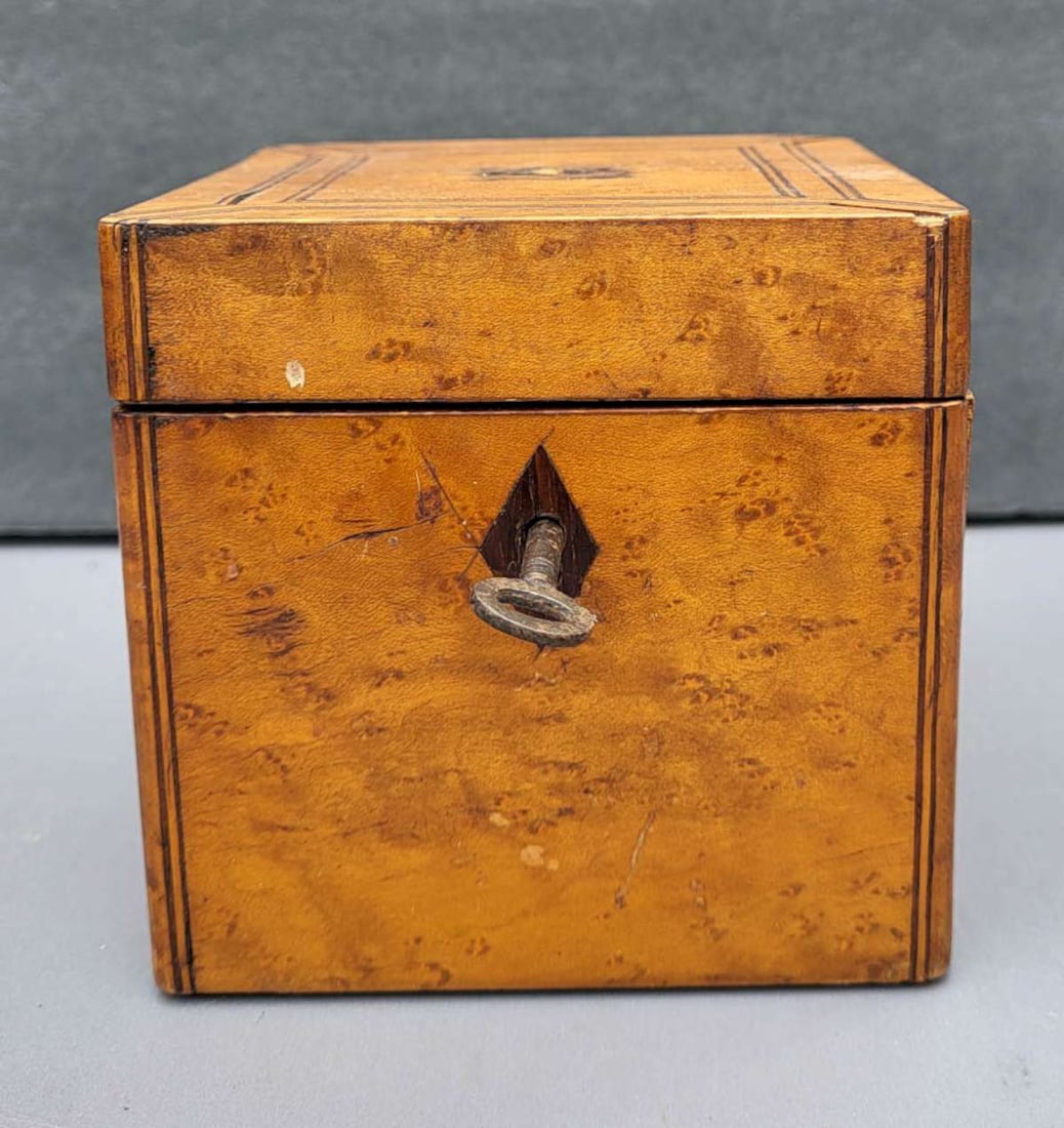 antique Maple wooden spice box (1 of 9)