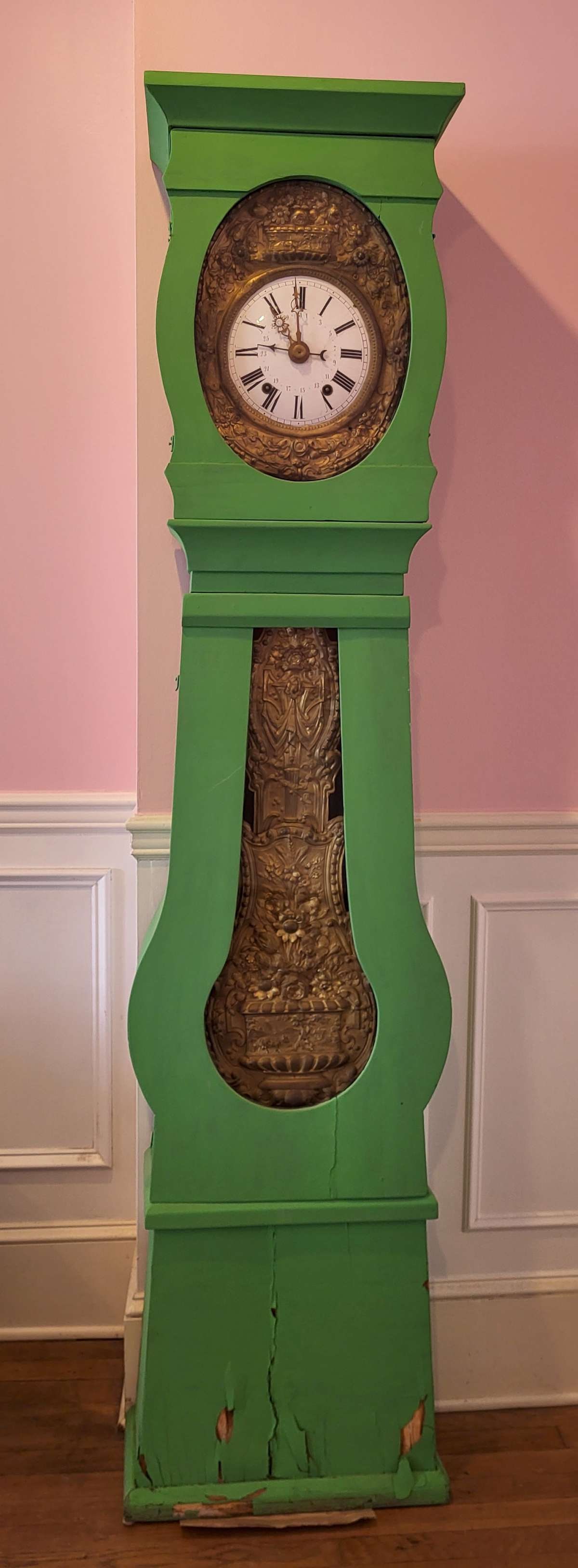 antique French Morbier tall case clock (1 of 12)