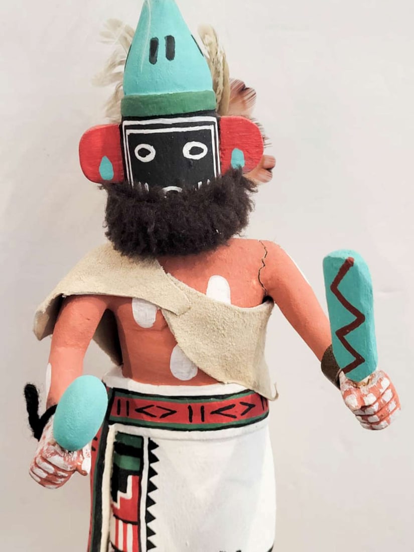 vintage Native American Kachina doll, signed by artist (1 of 10)
