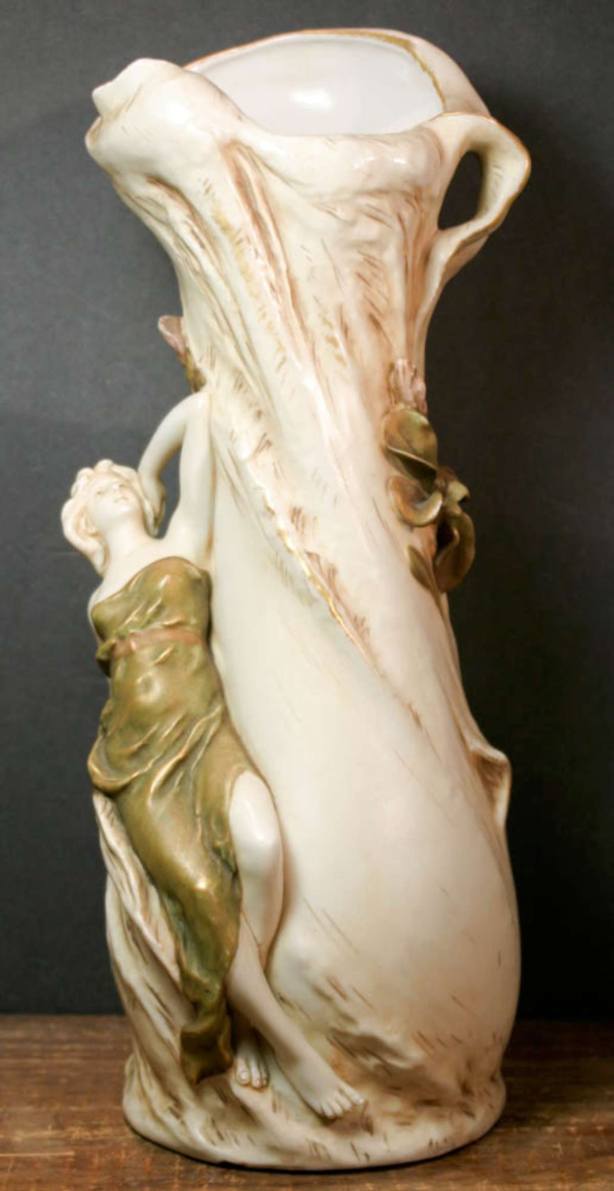 antique Royal Dux vase with maiden (1 of 14)