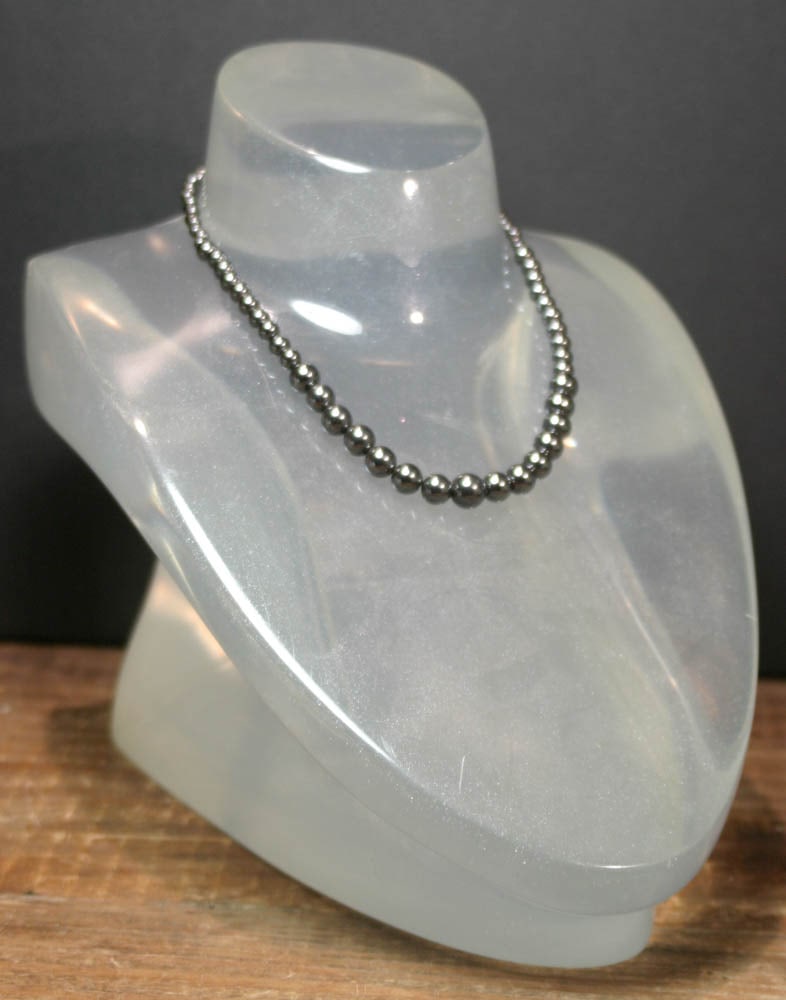 vintage estate jewelry: Hematite necklace (1 of 4)