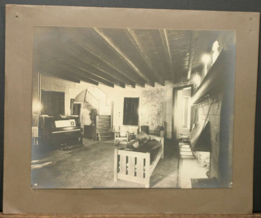 antique cabinet photograph interior scene (1 of 8)