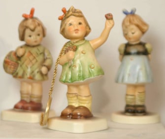 set of 3 vintage Goebel Hummel figurines