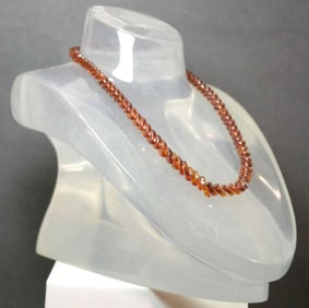 vintage estate jewelry: Lucite disc necklace