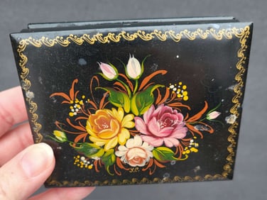 vintage Russian lacquer box