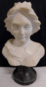 vintage or antique small marble bust