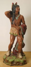vintage Native American figural statue
