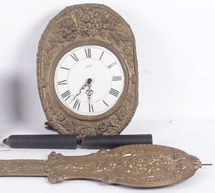 antique Morbier or Comtoise wag on the wall clock