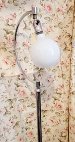vintage MCM chrome floor lamp