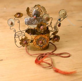 vintage ceremonial head piece