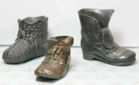 set of 3 antique Victorian match safes