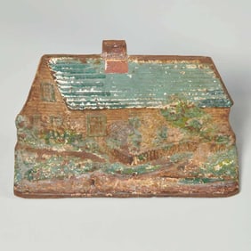 rare antique cast iron doorstop B and H