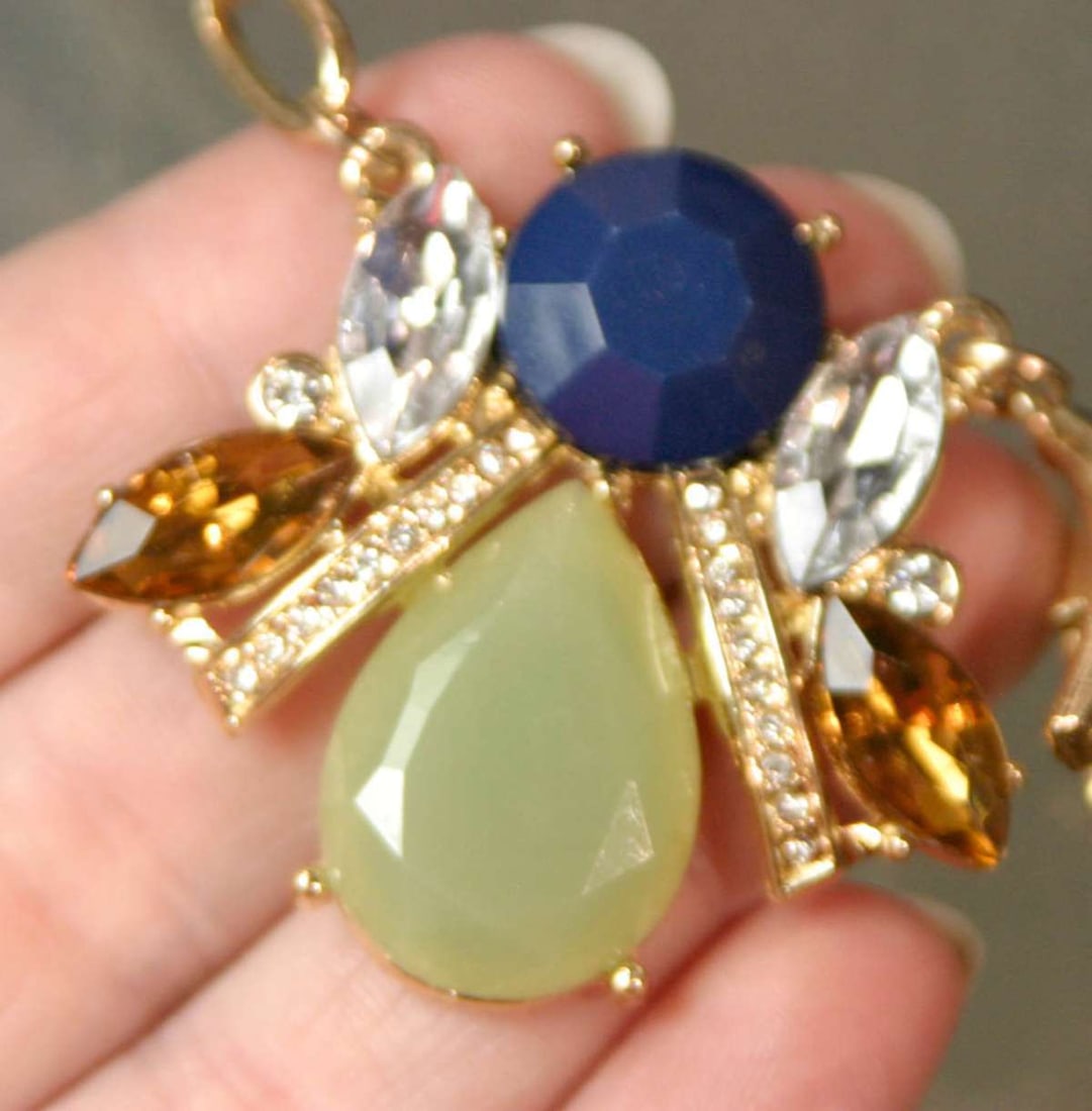 vintage estate jewelry: retro dangly necklace (1 of 6)